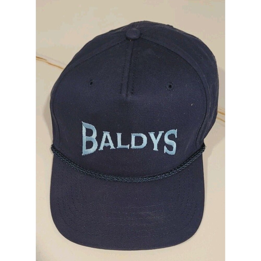 Baldys Navy Blue Golf Rope Hat Snapback Cap Bald Is Beautiful Embroidered